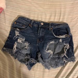 Ripped Jean shorts